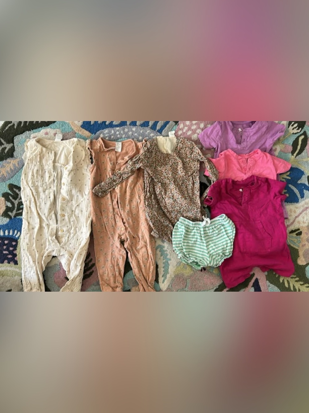 H &M Organic and Primary Rompers 18-24m